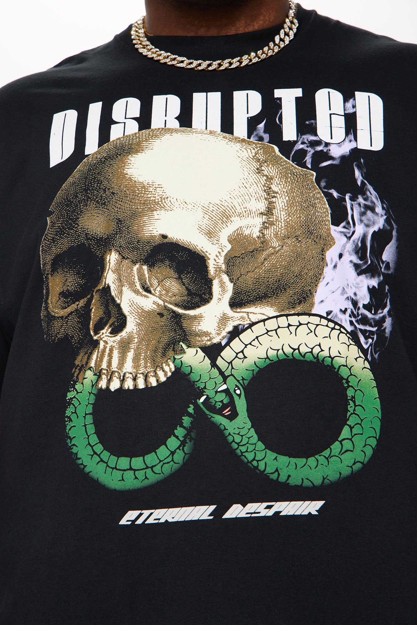 Disrupted Short Sleeve Tee - Black sold by Fashion Nova product image thumbnail 6