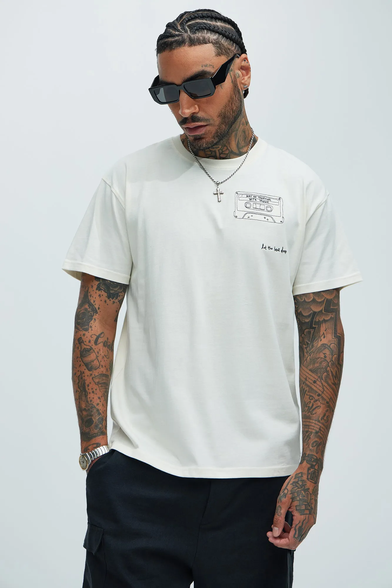 World Music Concert Short Sleeve Tee - Cream sold by Fashion Nova