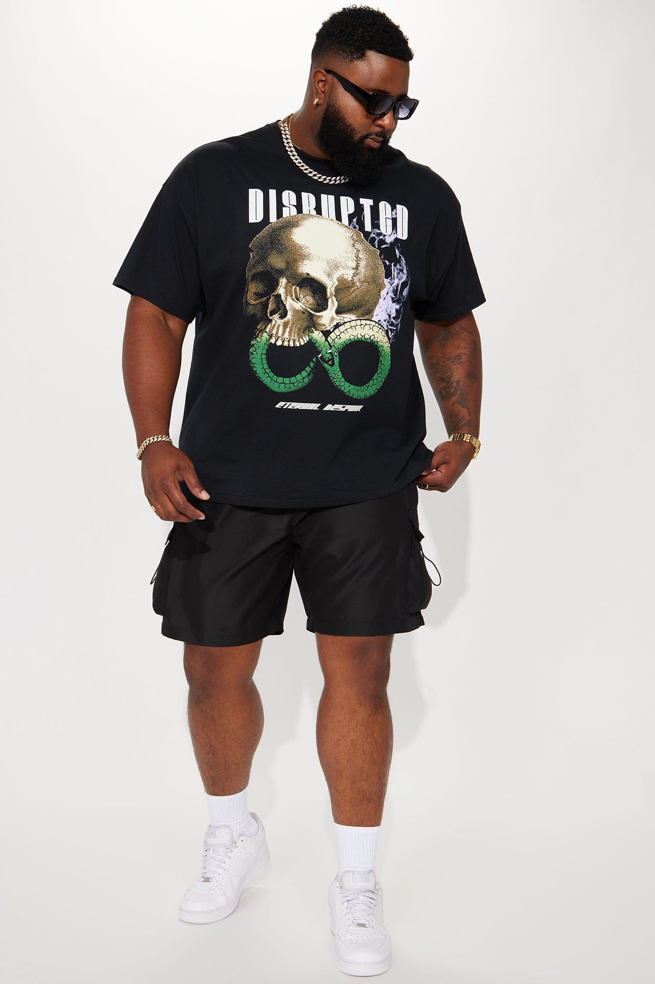 Disrupted Short Sleeve Tee - Black sold by Fashion Nova product image thumbnail 5