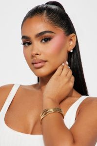 Back For You Bracelet Set - Gold sold by Fashion Nova
