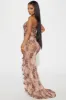 Rita Mesh Midi Dress - Leopard sold by Fashion Nova
