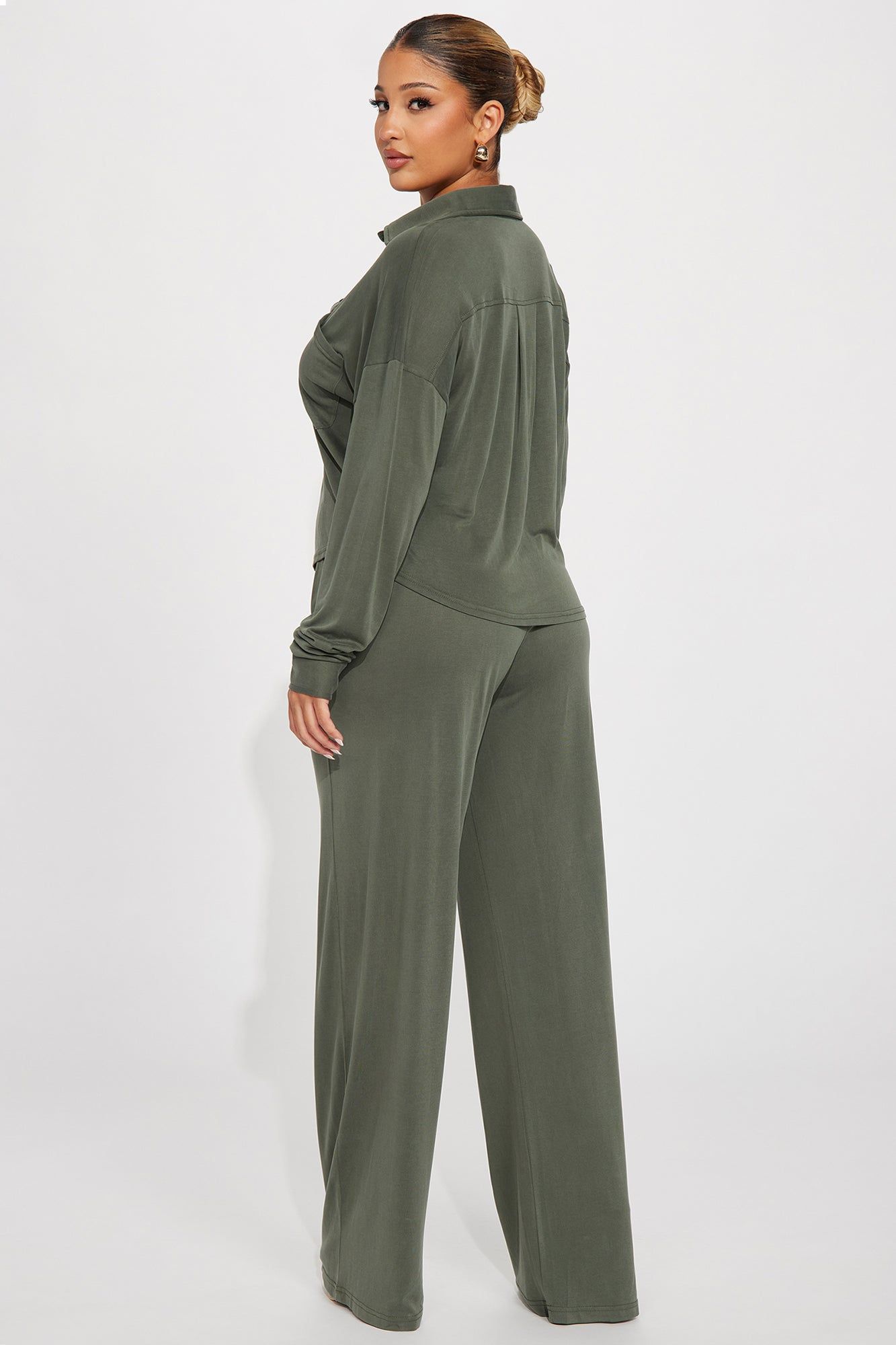 Taylor Super Soft Pant Set - Olive sold by Fashion Nova product image thumbnail 3