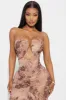 Rita Mesh Midi Dress - Leopard sold by Fashion Nova