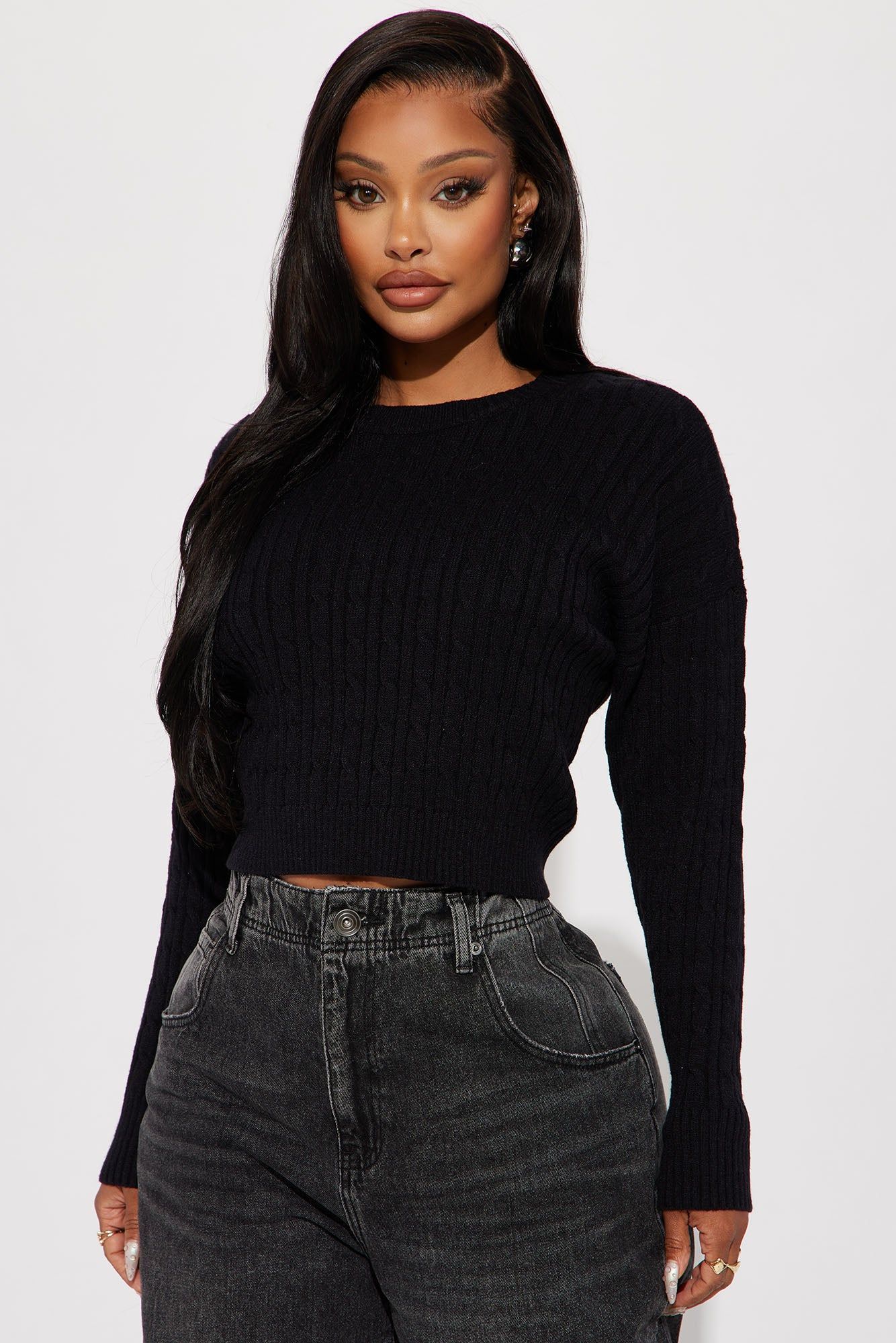 Lola Sweater - Black sold by Fashion Nova