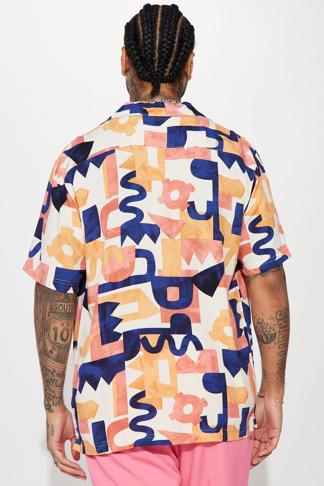 Stencil Like Button Up Shirt - Multi Color sold by Fashion Nova product image thumbnail 3