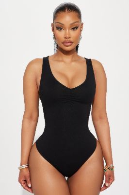 Destiny Tank Bodysuit - Black sold by Fashion Nova