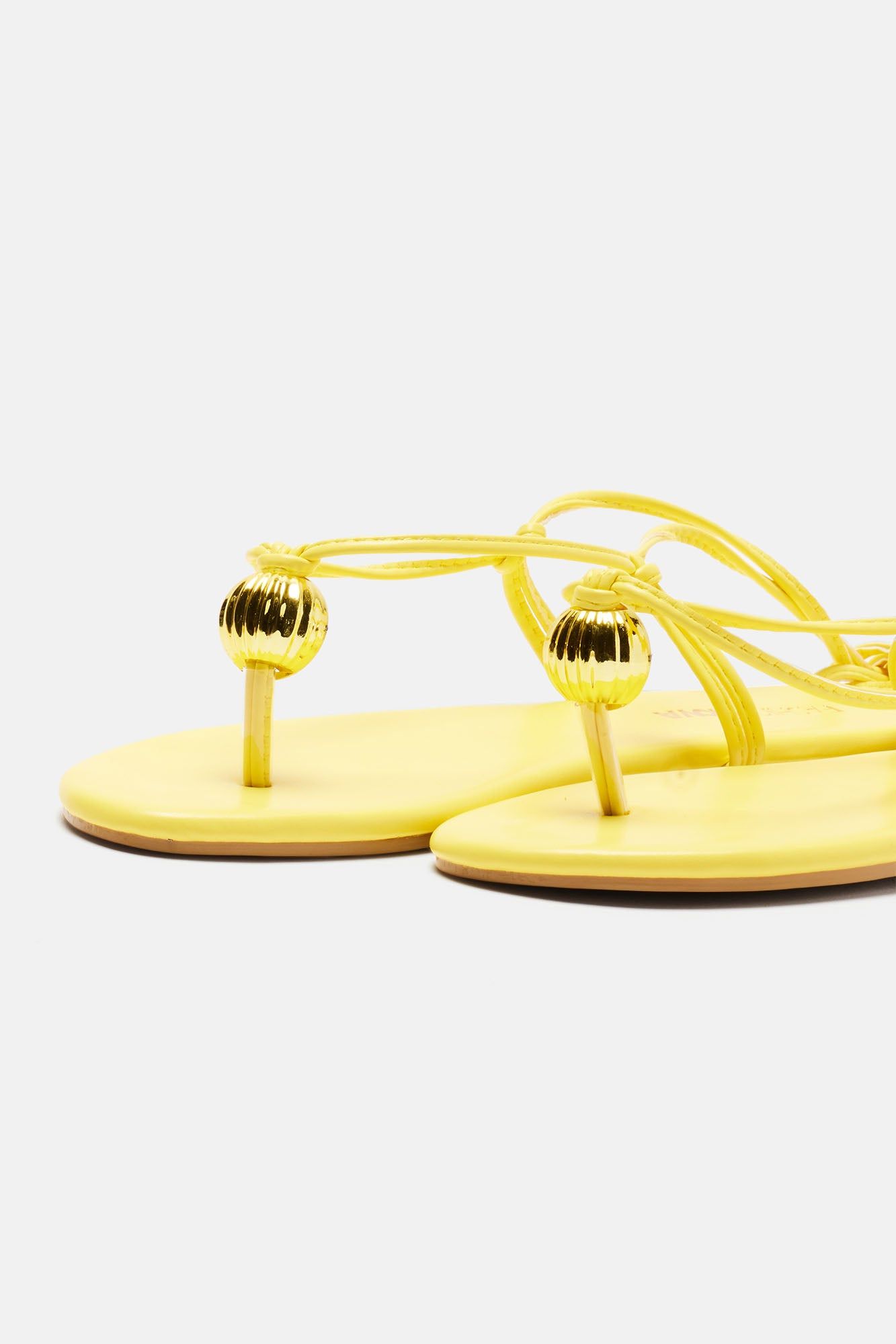 Kacie Flat Sandals - Yellow sold by Fashion Nova product image thumbnail 3