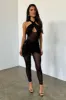 Wilder Mesh Jumpsuit - Black sold by Fashion Nova