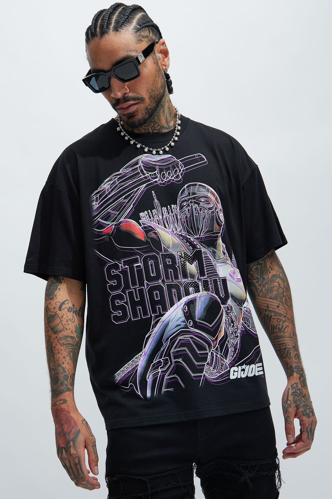 GI Joe Storm Shadow Oversized Short Sleeve Tee - Black sold by Fashion Nova