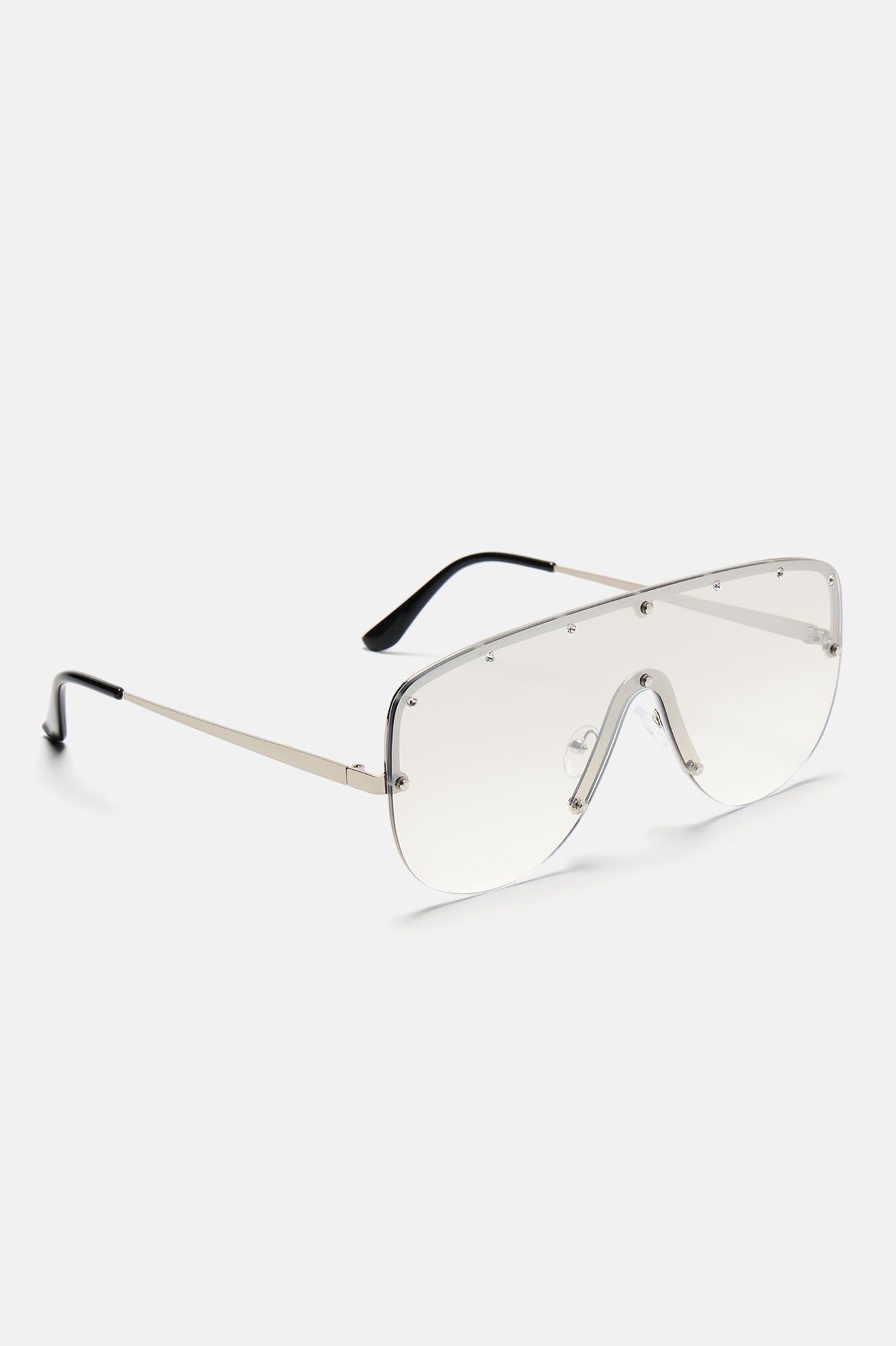 Never Too Serious Sunglasses - Silver sold by Fashion Nova product image thumbnail 3