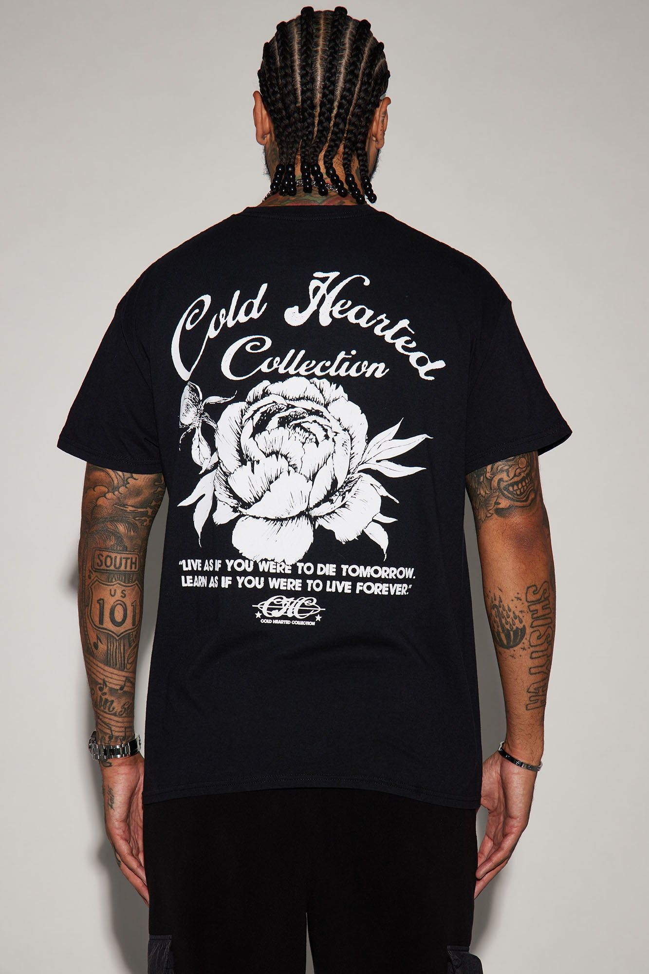Cold Hearted Collection Short Sleeve Tee - Black sold by Fashion Nova product image thumbnail 4