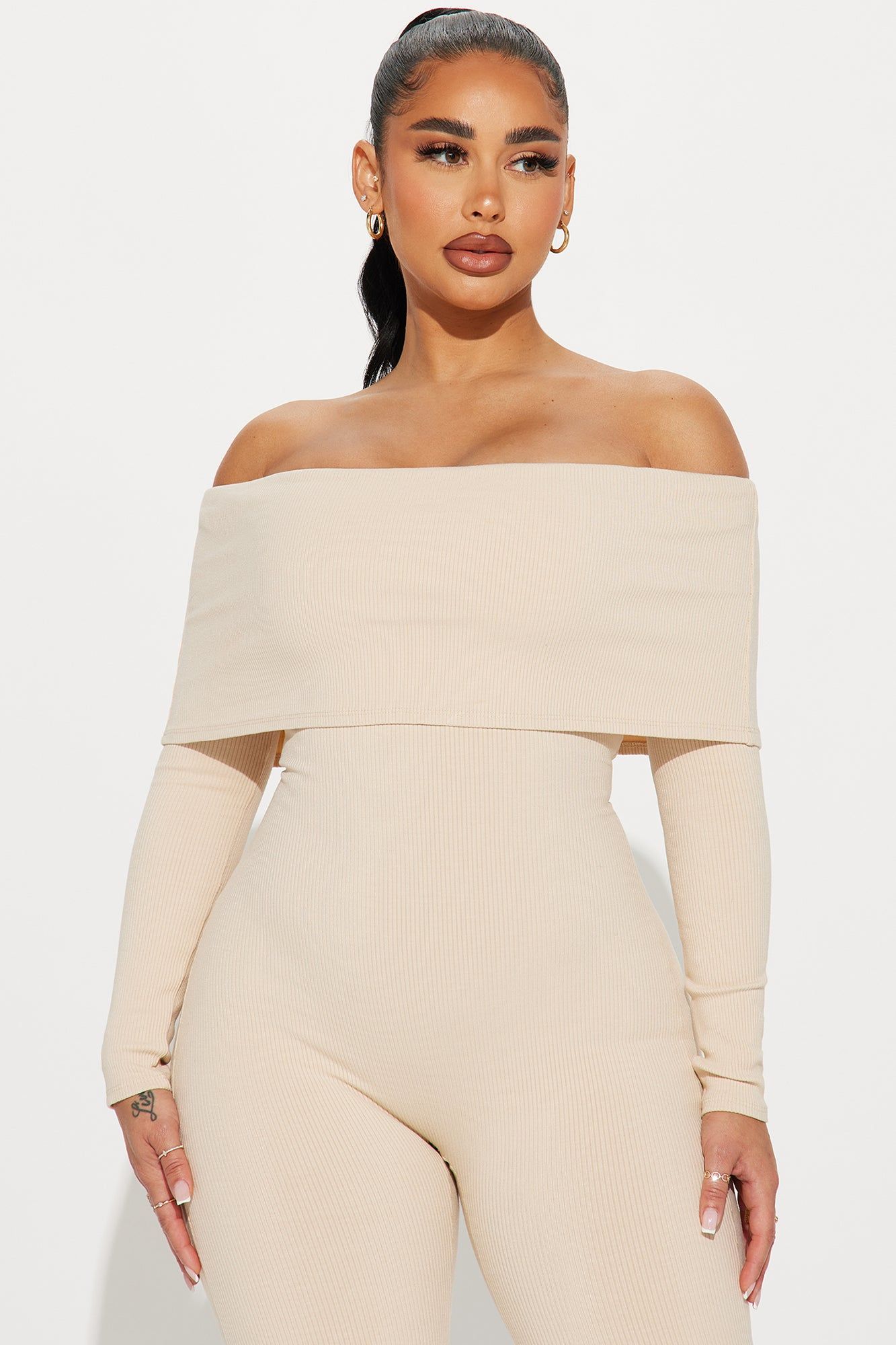 Amara Snatched Jumpsuit - Cream sold by Fashion Nova product image thumbnail 2
