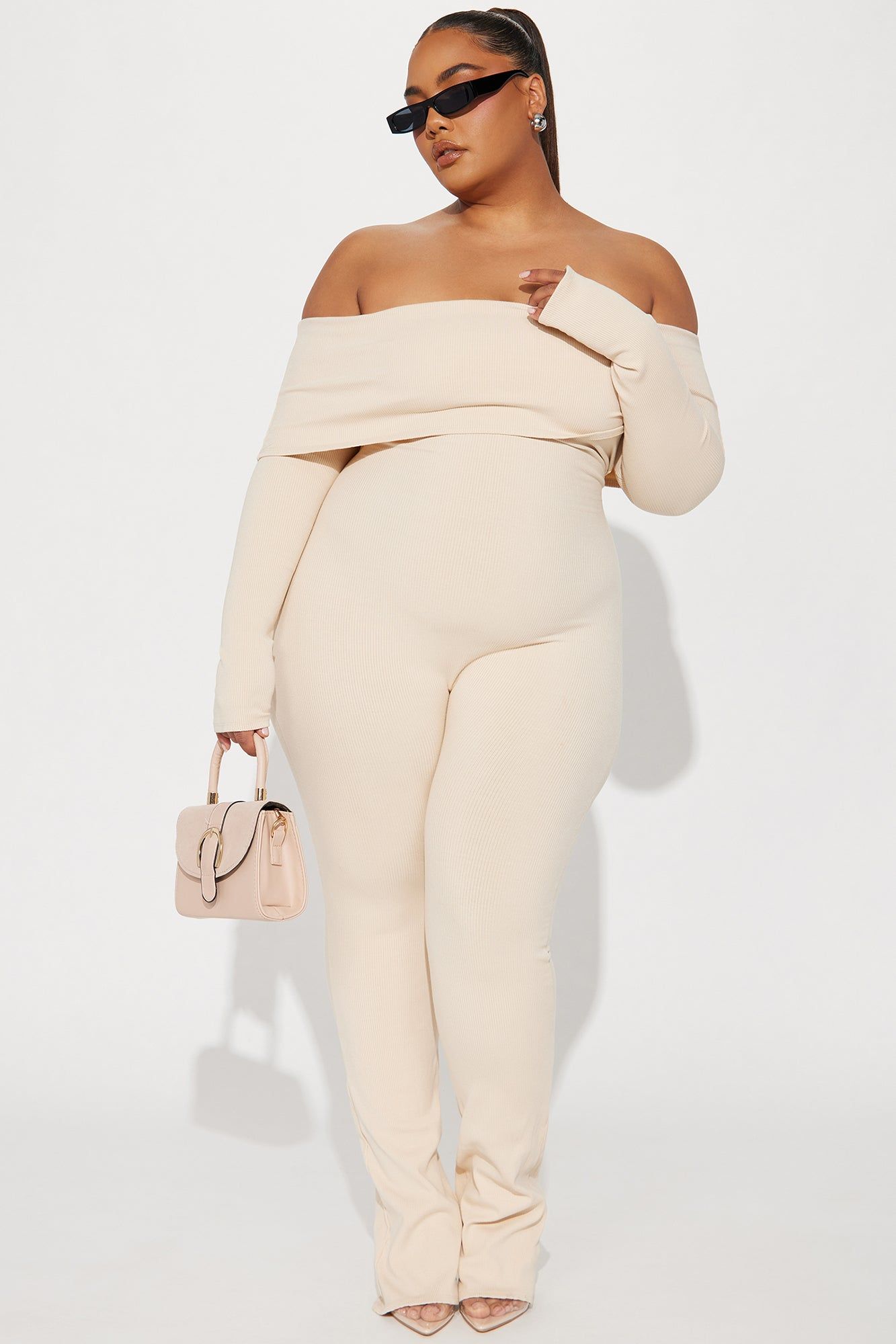 Amara Snatched Jumpsuit - Cream sold by Fashion Nova product image thumbnail 4