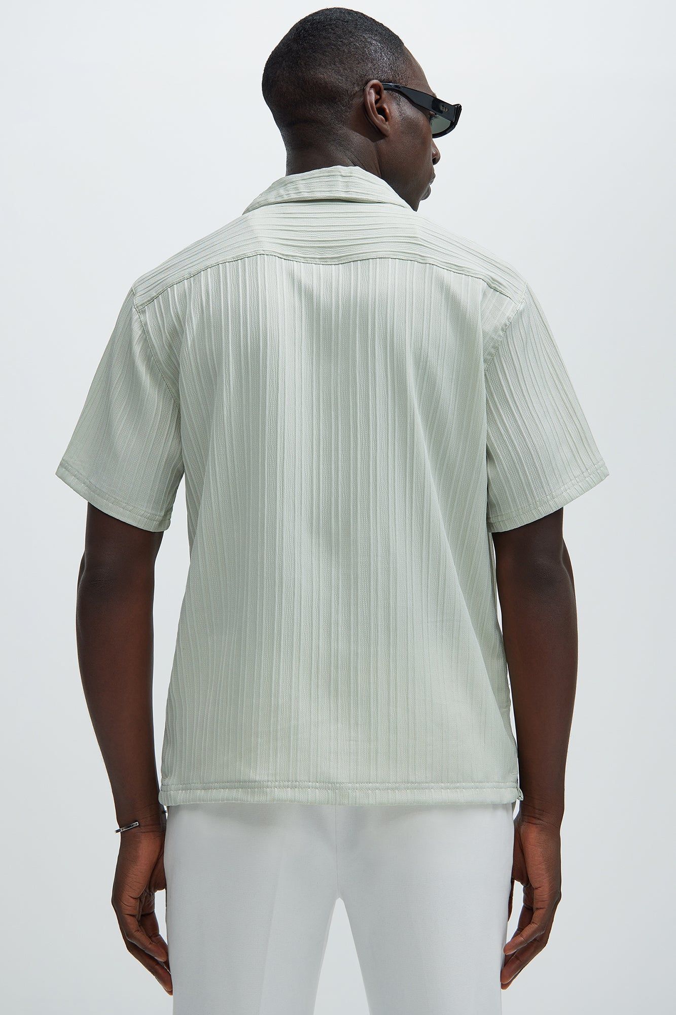 Dobby Textured Shirt - Sage sold by Fashion Nova product image thumbnail 4