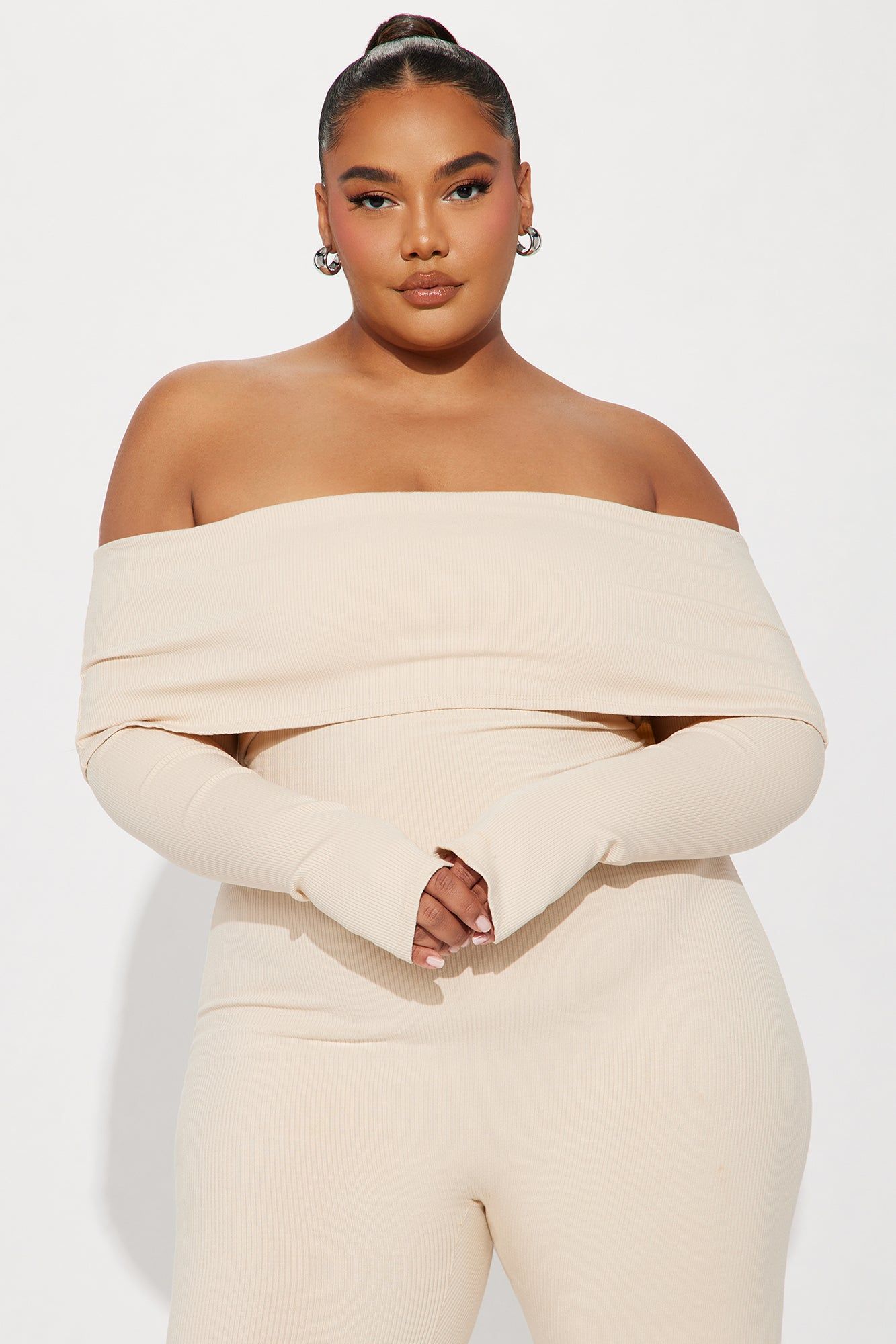 Amara Snatched Jumpsuit - Cream sold by Fashion Nova product image thumbnail 5