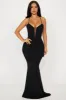 Santana Lace Up Back Gown - Black sold by Fashion Nova