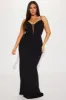 Santana Lace Up Back Gown - Black sold by Fashion Nova