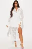 Alice Collar Lace Maxi Dress - White sold by Fashion Nova