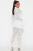 Alice Collar Lace Maxi Dress - White sold by Fashion Nova