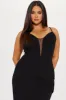 Santana Lace Up Back Gown - Black sold by Fashion Nova