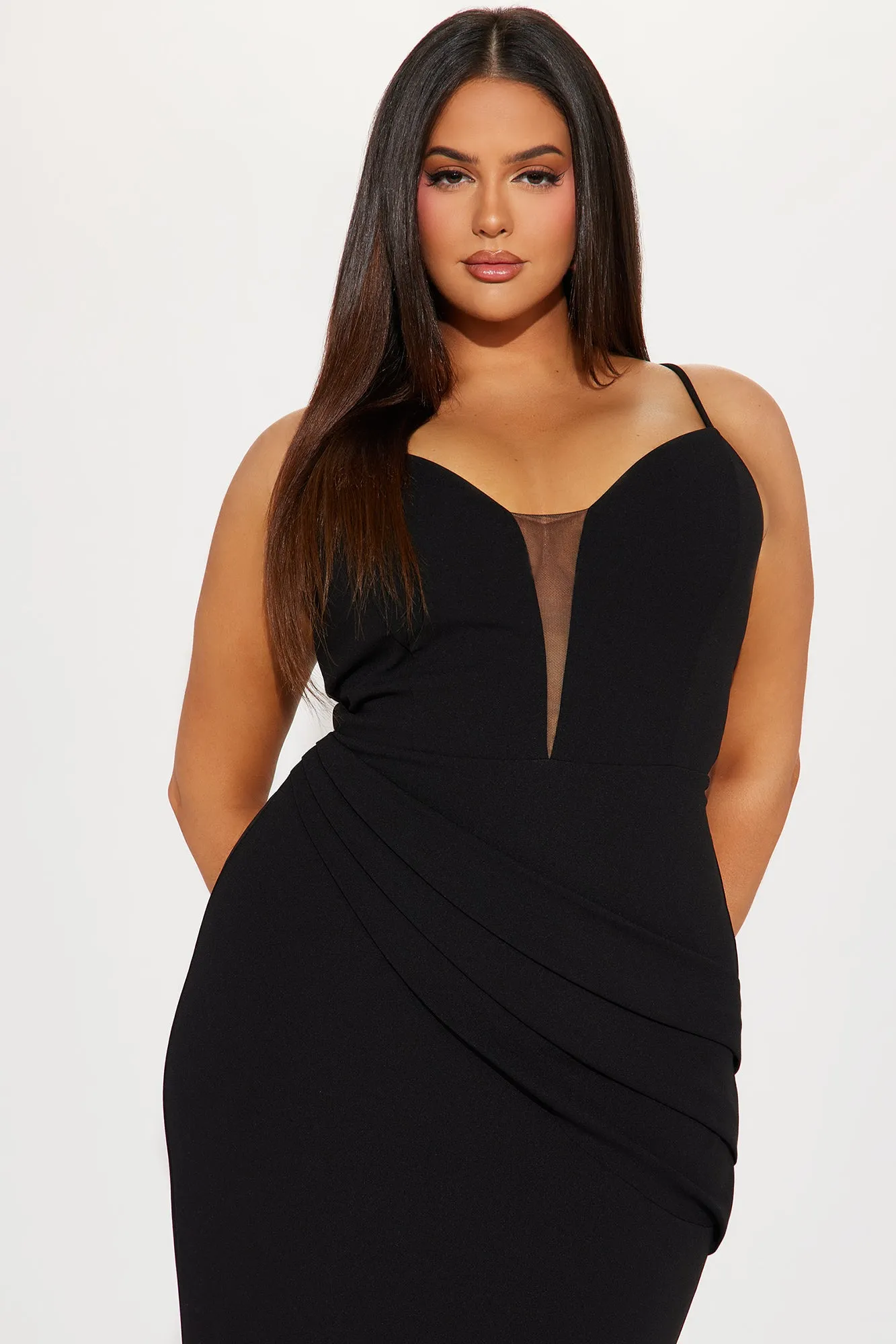 Santana Lace Up Back Gown - Black sold by Fashion Nova product image thumbnail 5
