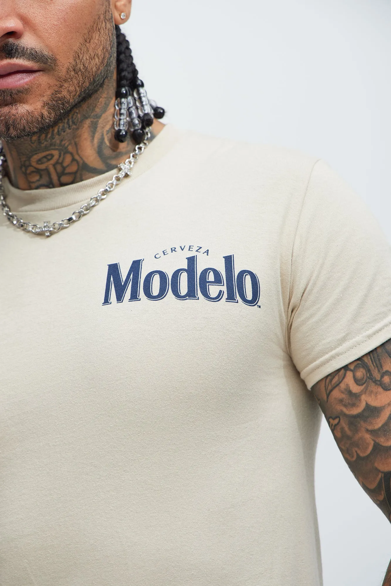 Modelo Rodeo Short Sleeve Tee - Sand sold by Fashion Nova product image thumbnail 4