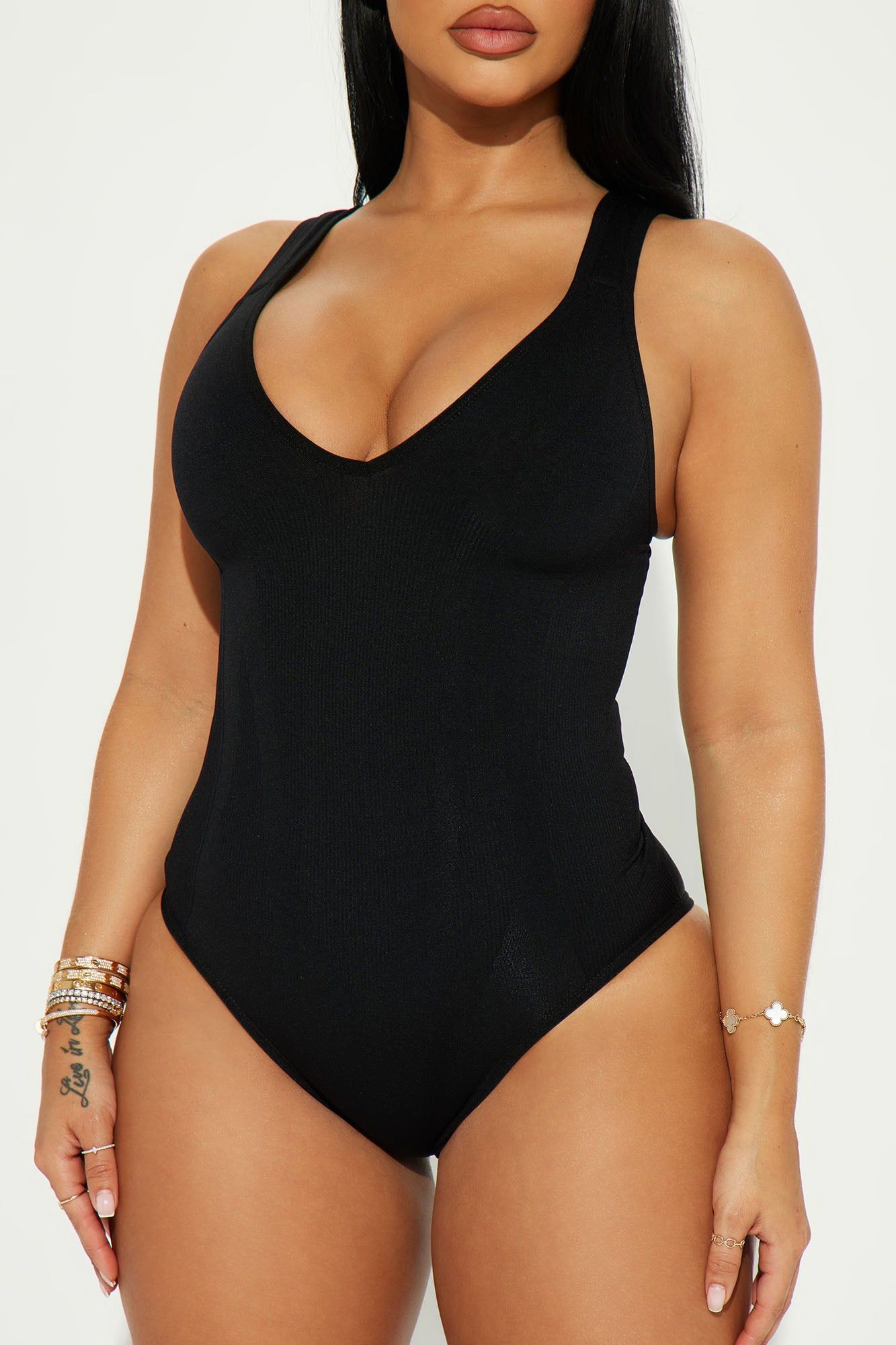 Hugging My Curves Compression Shapewear Bodysuit - Black sold by Fashion Nova product image thumbnail 2