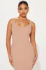 Meli Ribbed Maxi Dress - Taupe sold by Fashion Nova