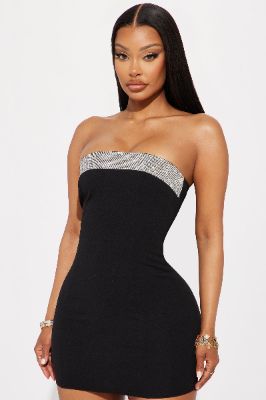 Maddy Micro Mini Dress - Black sold by Fashion Nova