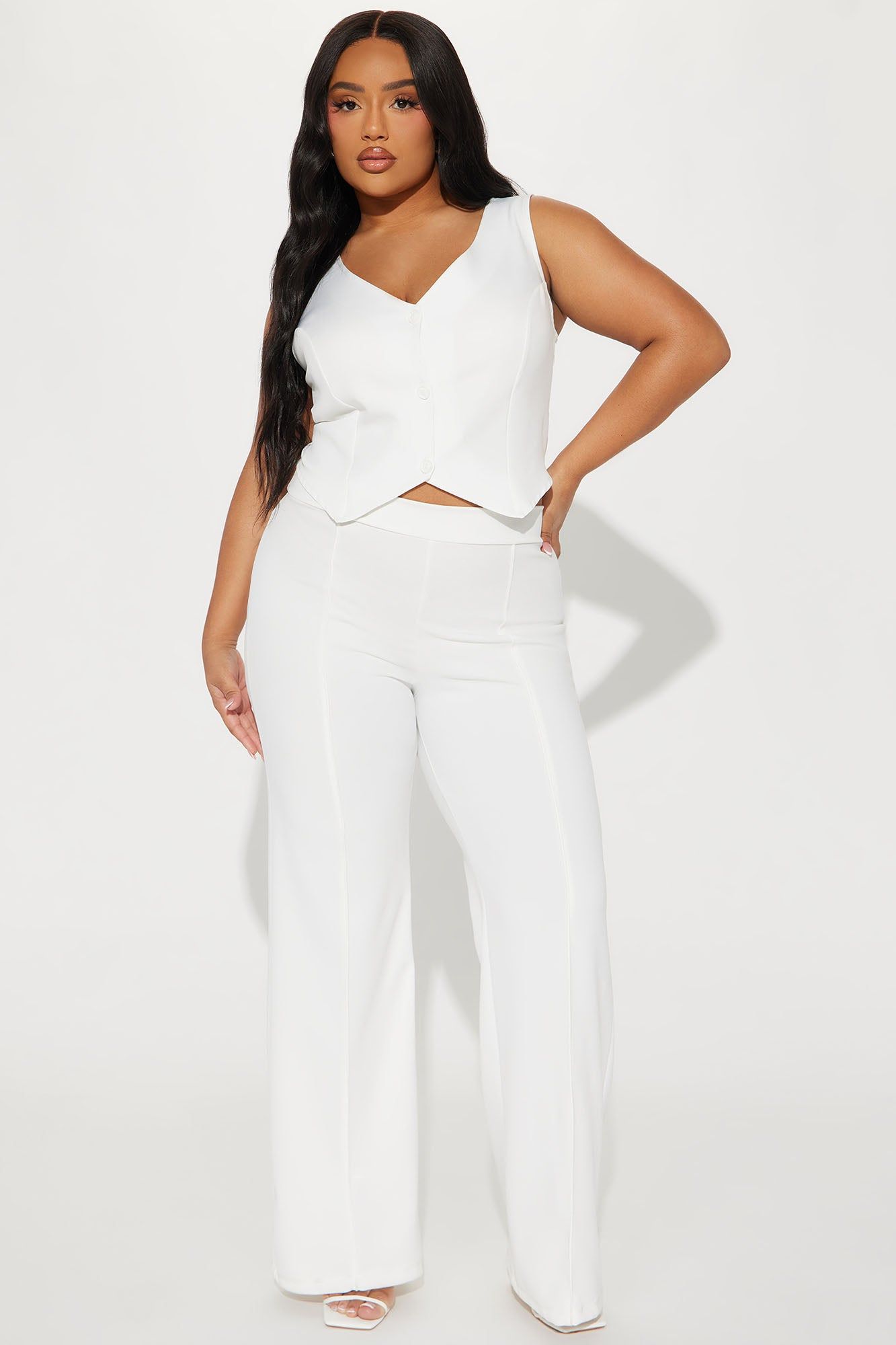 All Around Vest Top - White sold by Fashion Nova product image thumbnail 5