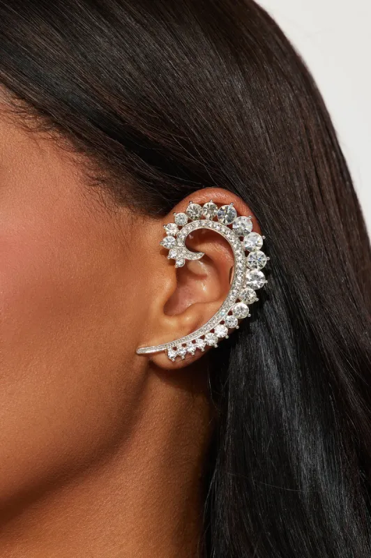 Bling All About Ear Cuff - Silver sold by Fashion Nova