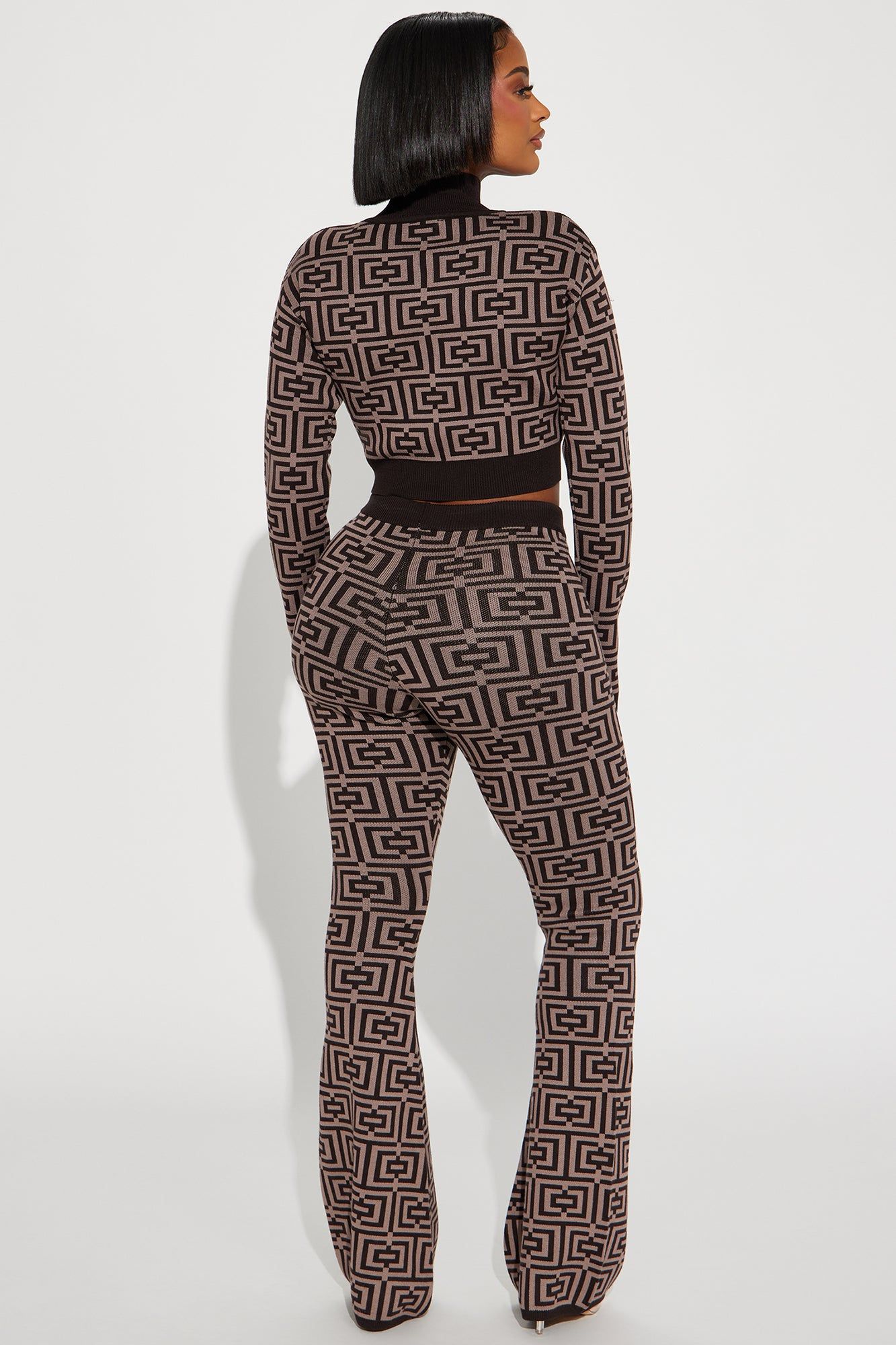 In A Spiral Sweater Pant Set - Brown sold by Fashion Nova product image thumbnail 3