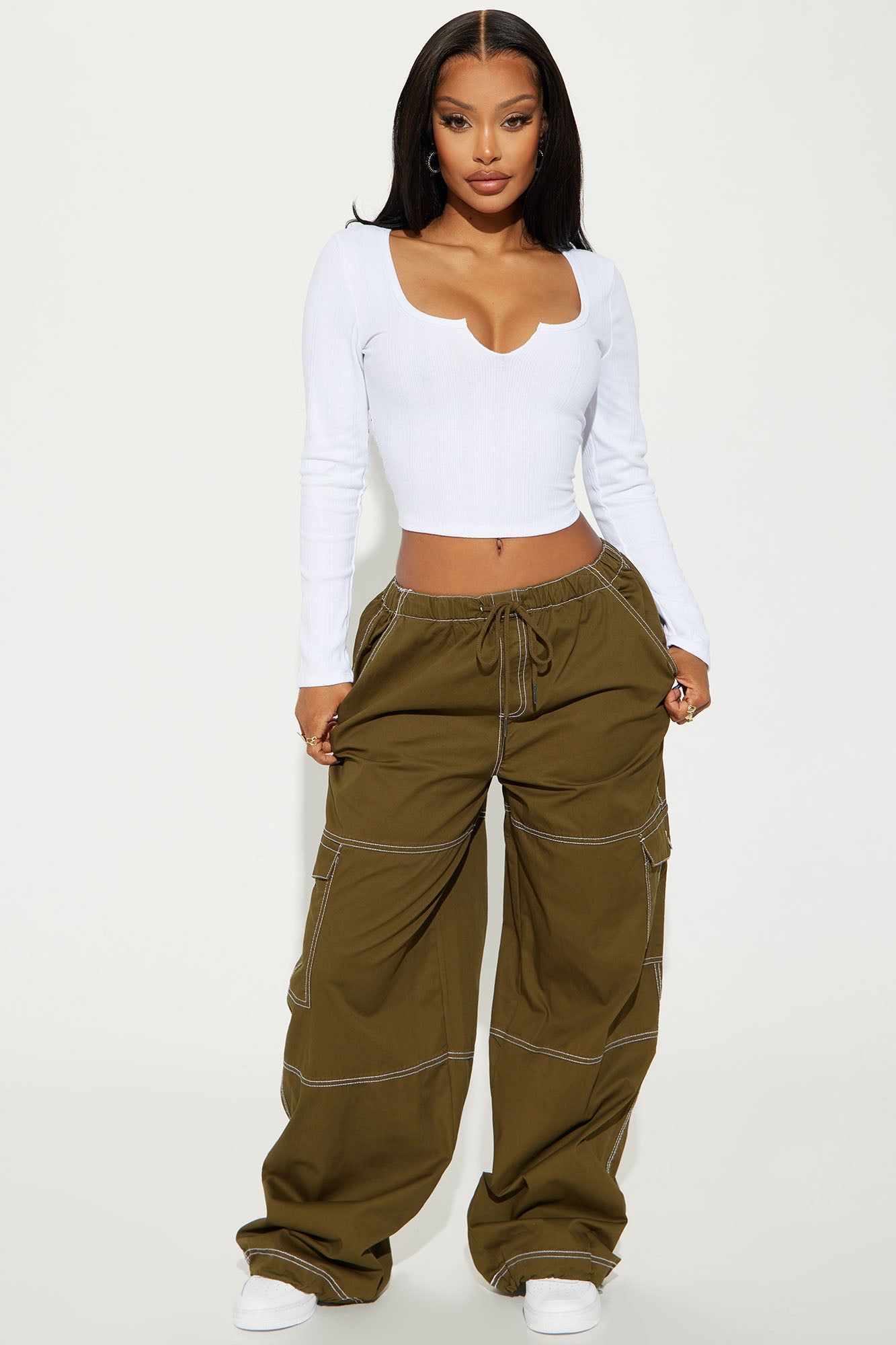 Takin It Up A Notch Top - White sold by Fashion Nova product image thumbnail 2
