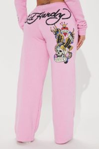 Ed Hardy New York Eagle Pant - Pink sold by Fashion Nova