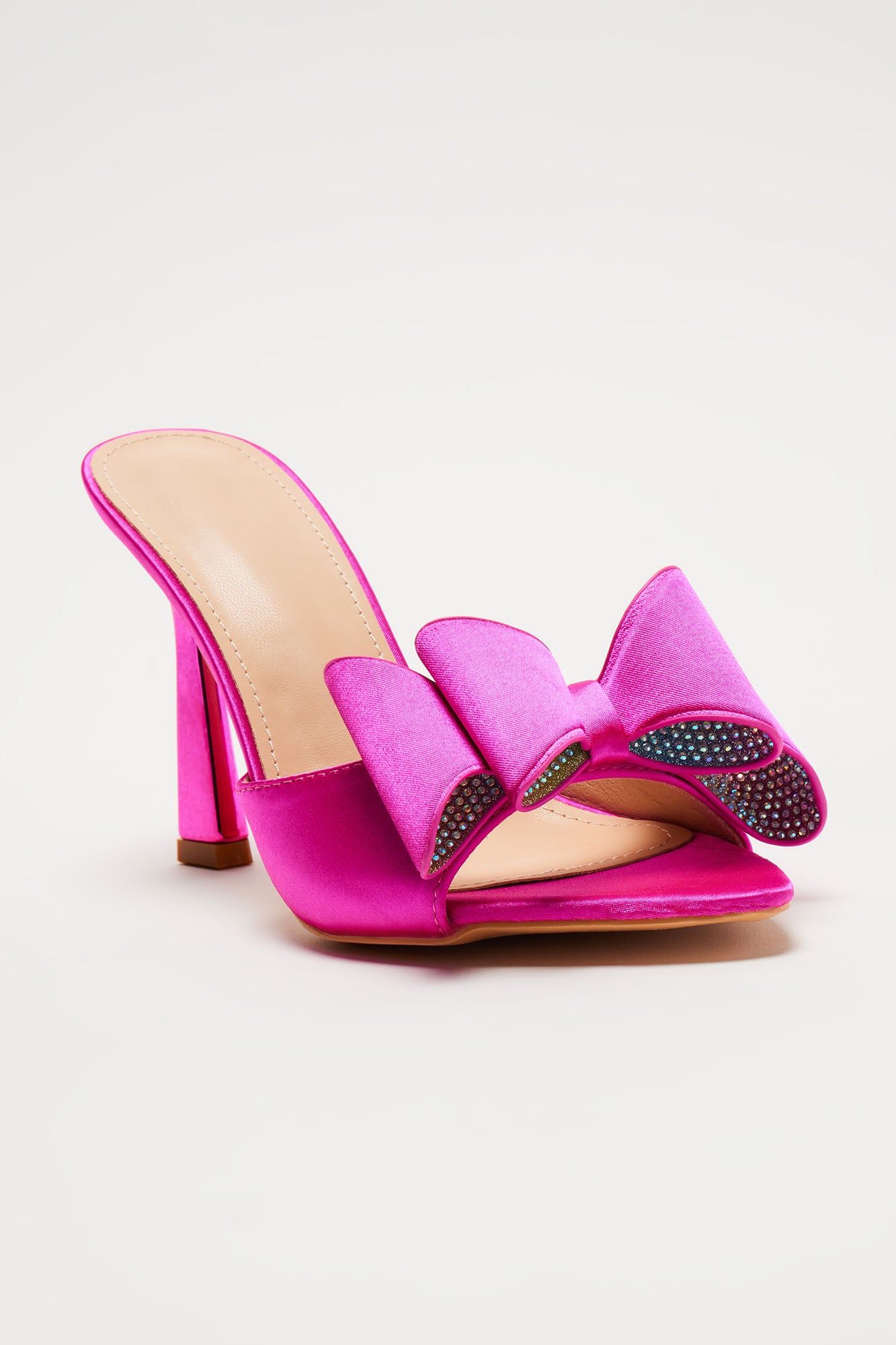 Shyla Heeled Mules - Fuchsia sold by Fashion Nova product image thumbnail 2