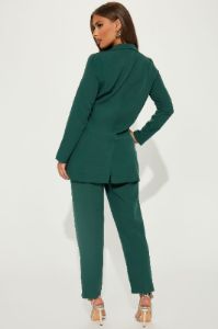 Keep You Guessing Blazer Pant Set - Hunter sold by Fashion Nova