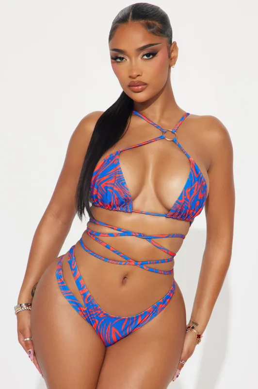 Jailyne 2 Piece Bikini - Blue/combo sold by Fashion Nova