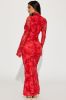 Mackenzie Mesh Maxi Dress - Red sold by Fashion Nova