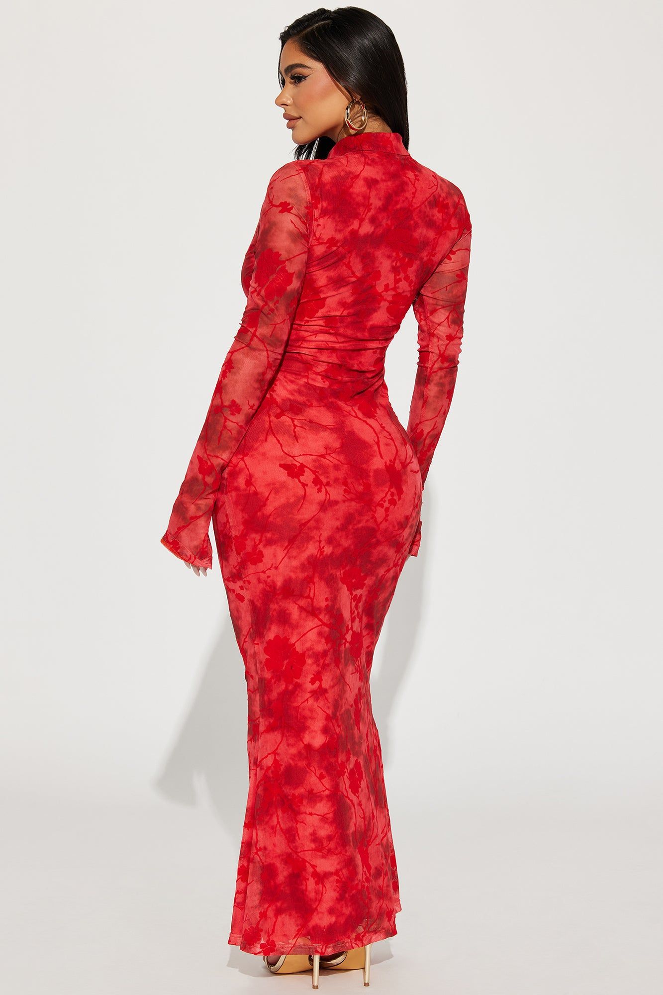 Mackenzie Mesh Maxi Dress - Red sold by Fashion Nova product image thumbnail 3