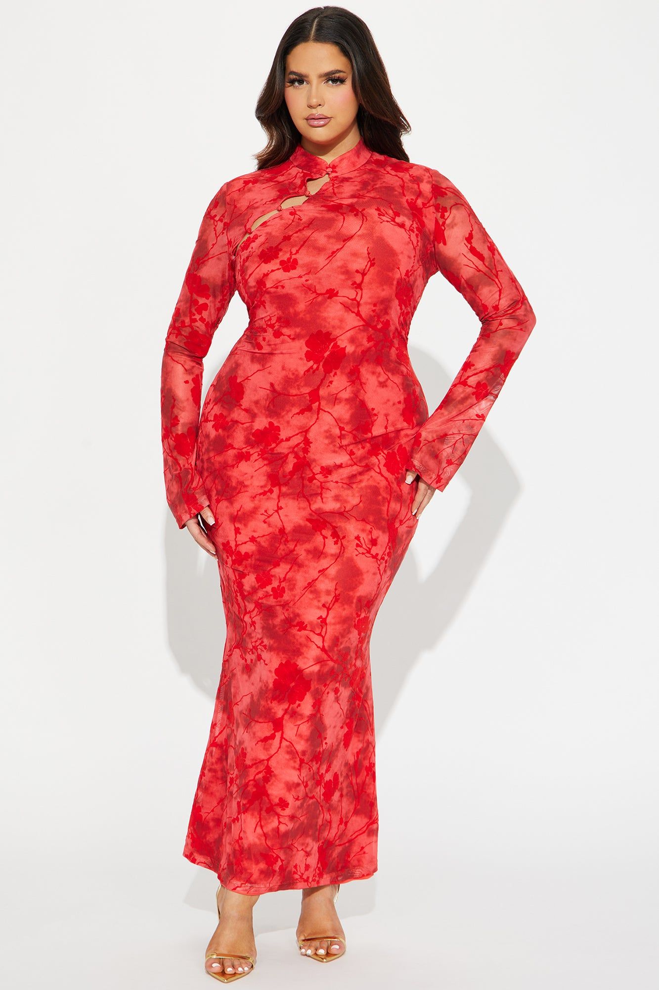 Mackenzie Mesh Maxi Dress - Red sold by Fashion Nova product image thumbnail 4