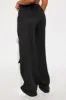 Street Vibe Wide Leg Jogger - Black/White sold by Fashion Nova