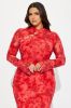 Mackenzie Mesh Maxi Dress - Red sold by Fashion Nova