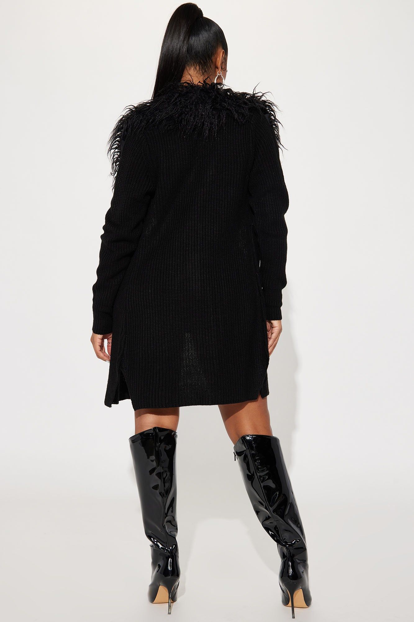 Ready For Winter Cardigan Sweater - Black sold by Fashion Nova product image thumbnail 3