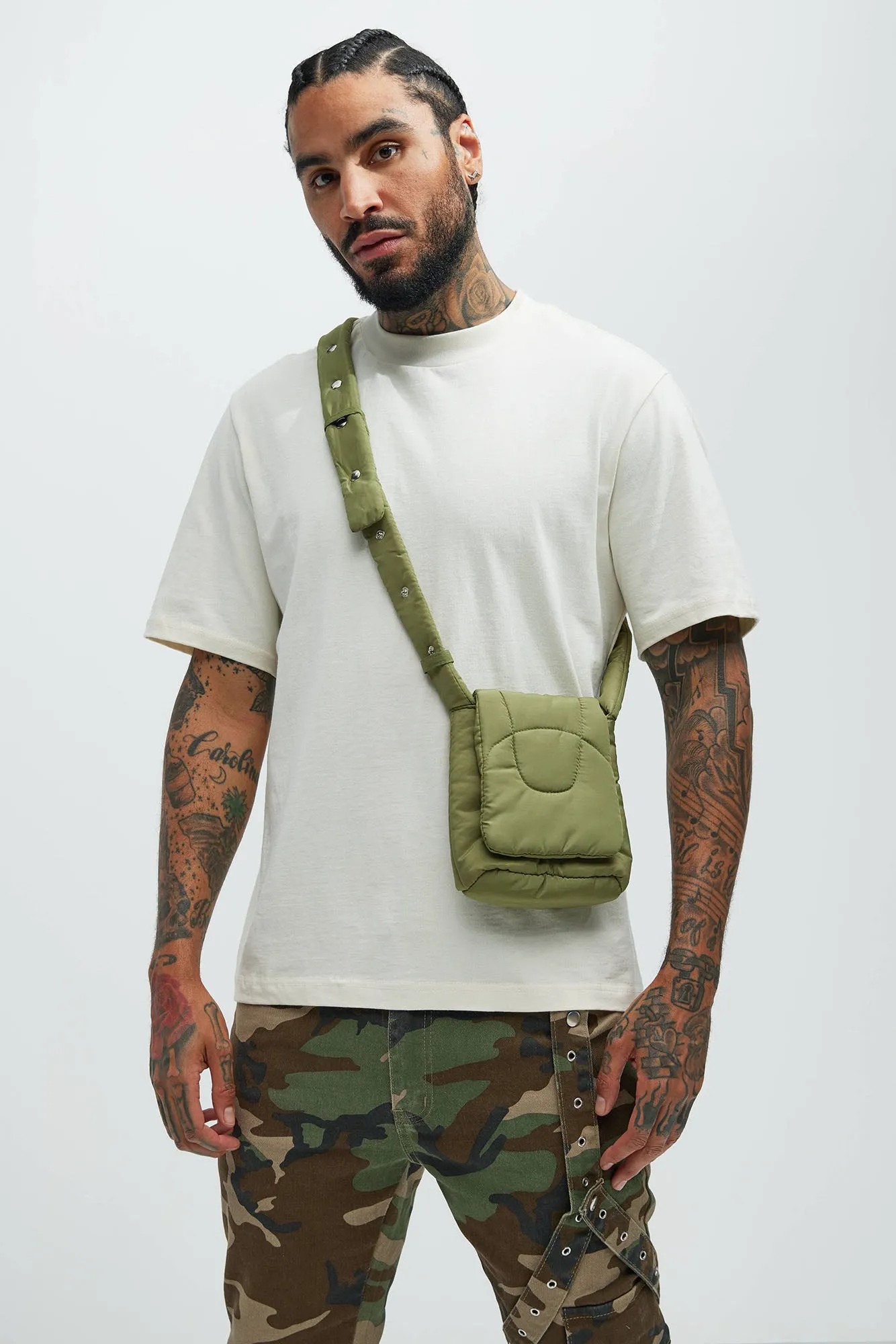 Only Essentials Crossbody Bag - Olive sold by Fashion Nova product image thumbnail 2