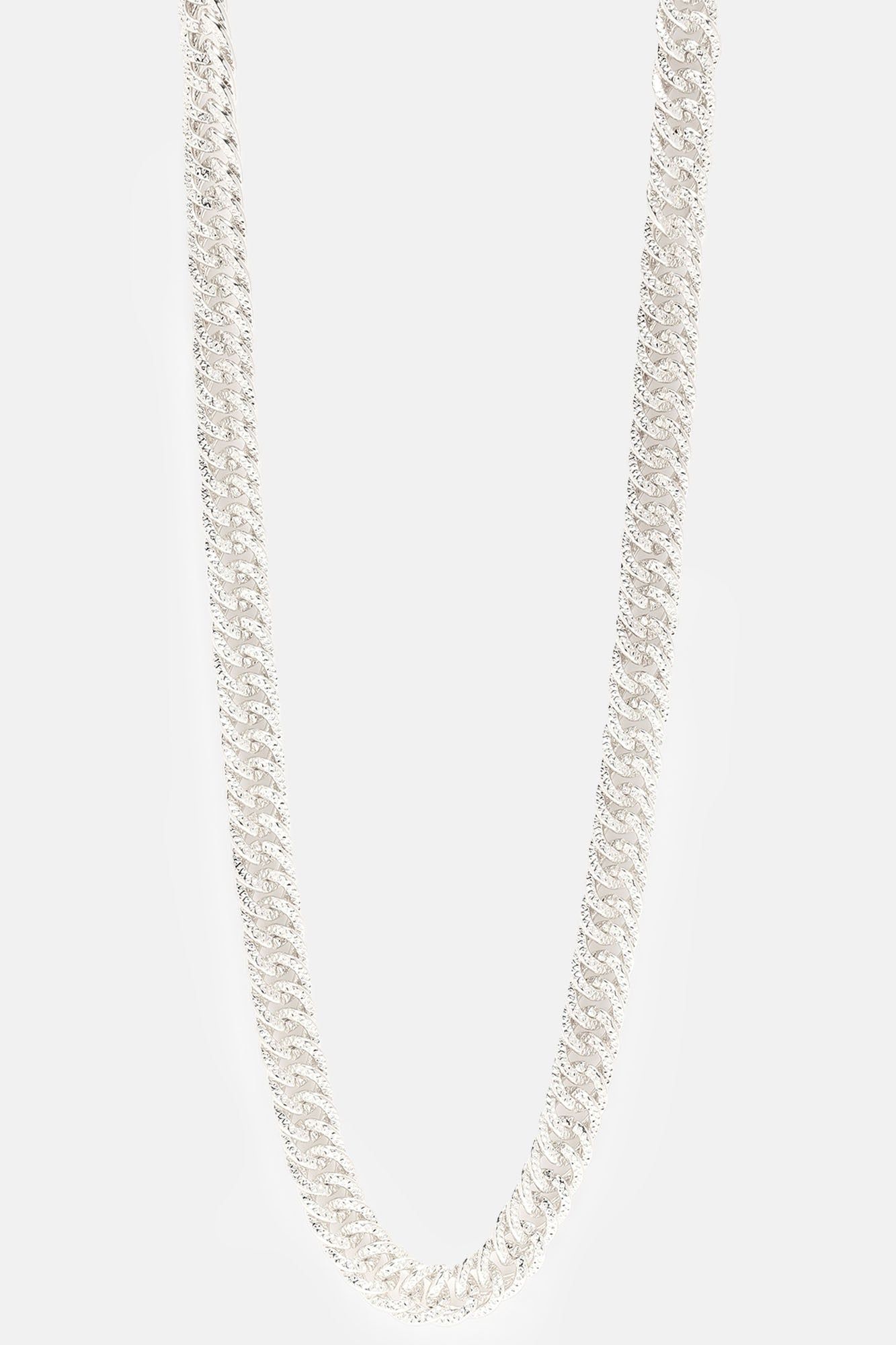 Textured Cuban Chain - Silver sold by Fashion Nova