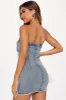 Dev Denim Micro Mini Dress - Dark Wash sold by Fashion Nova