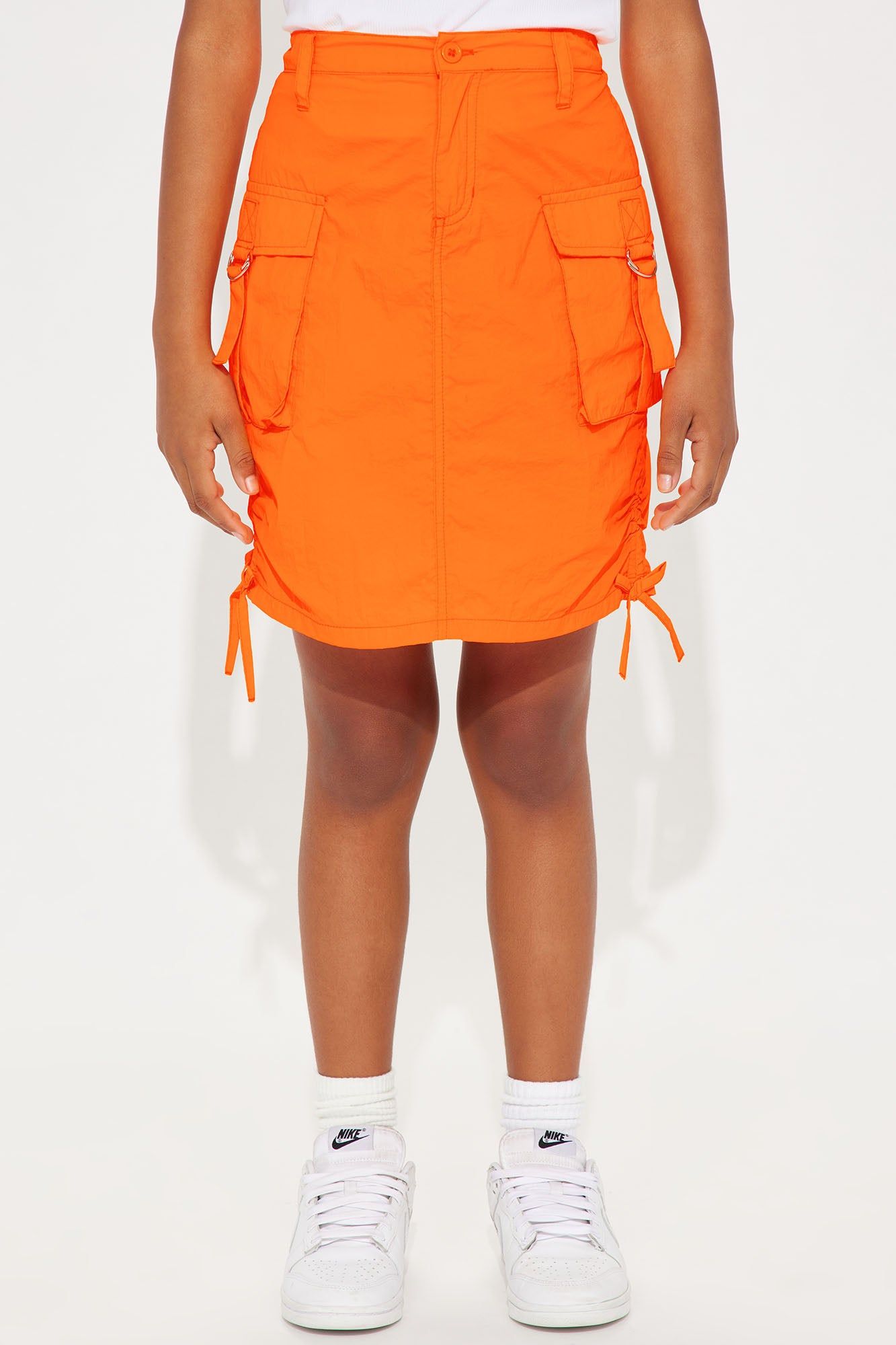 Mini Nylon Mini Cargo Skirt - Orange sold by Fashion Nova product image thumbnail 2
