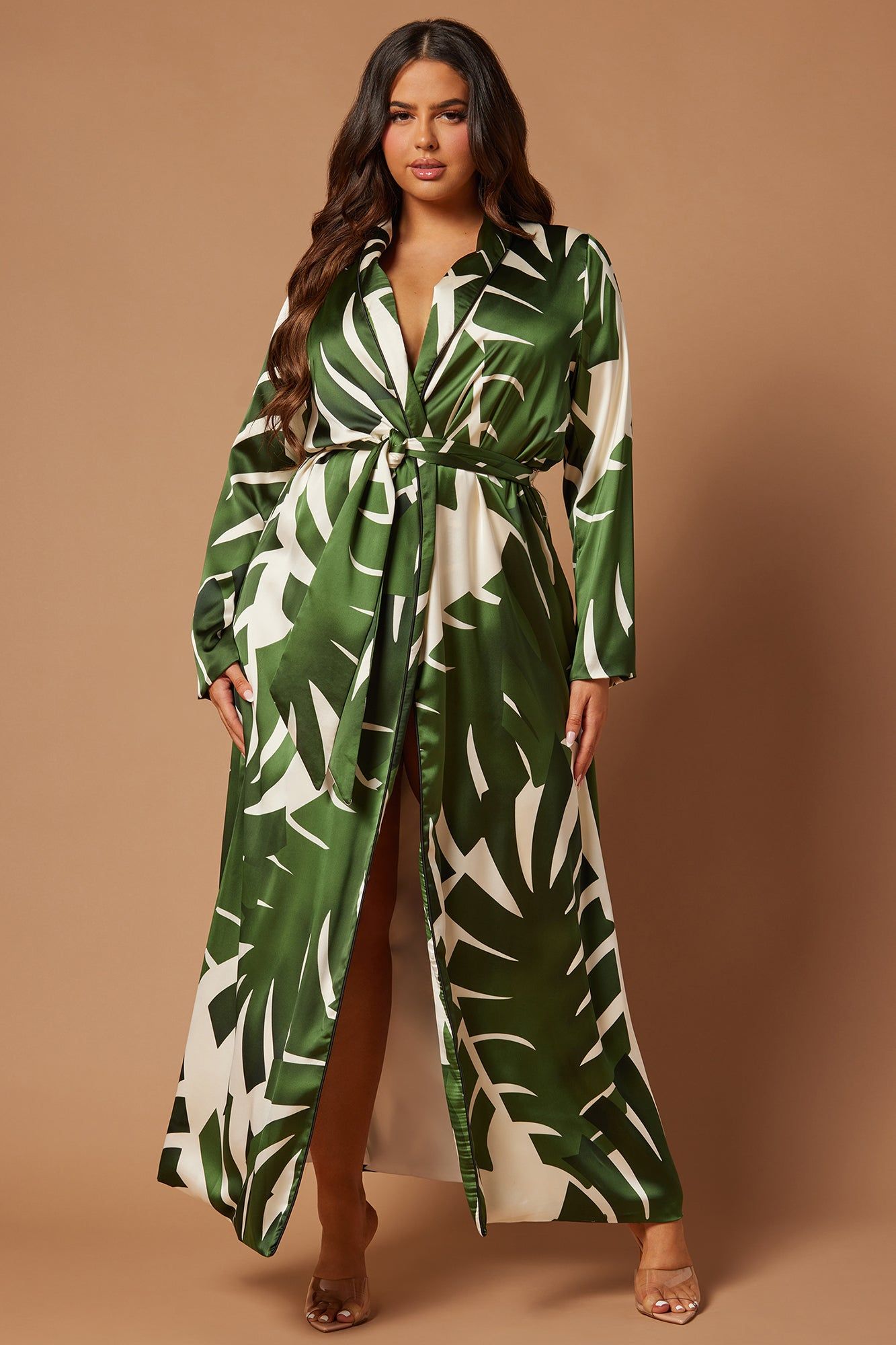 Jordan Satin Maxi Dress - Green sold by Fashion Nova product image thumbnail 5