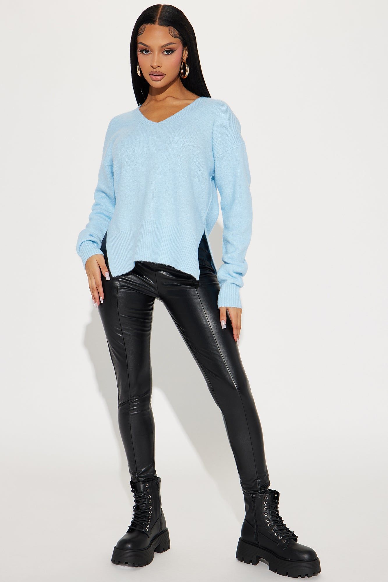 Lazy Days Sweater - Blue sold by Fashion Nova product image thumbnail 2