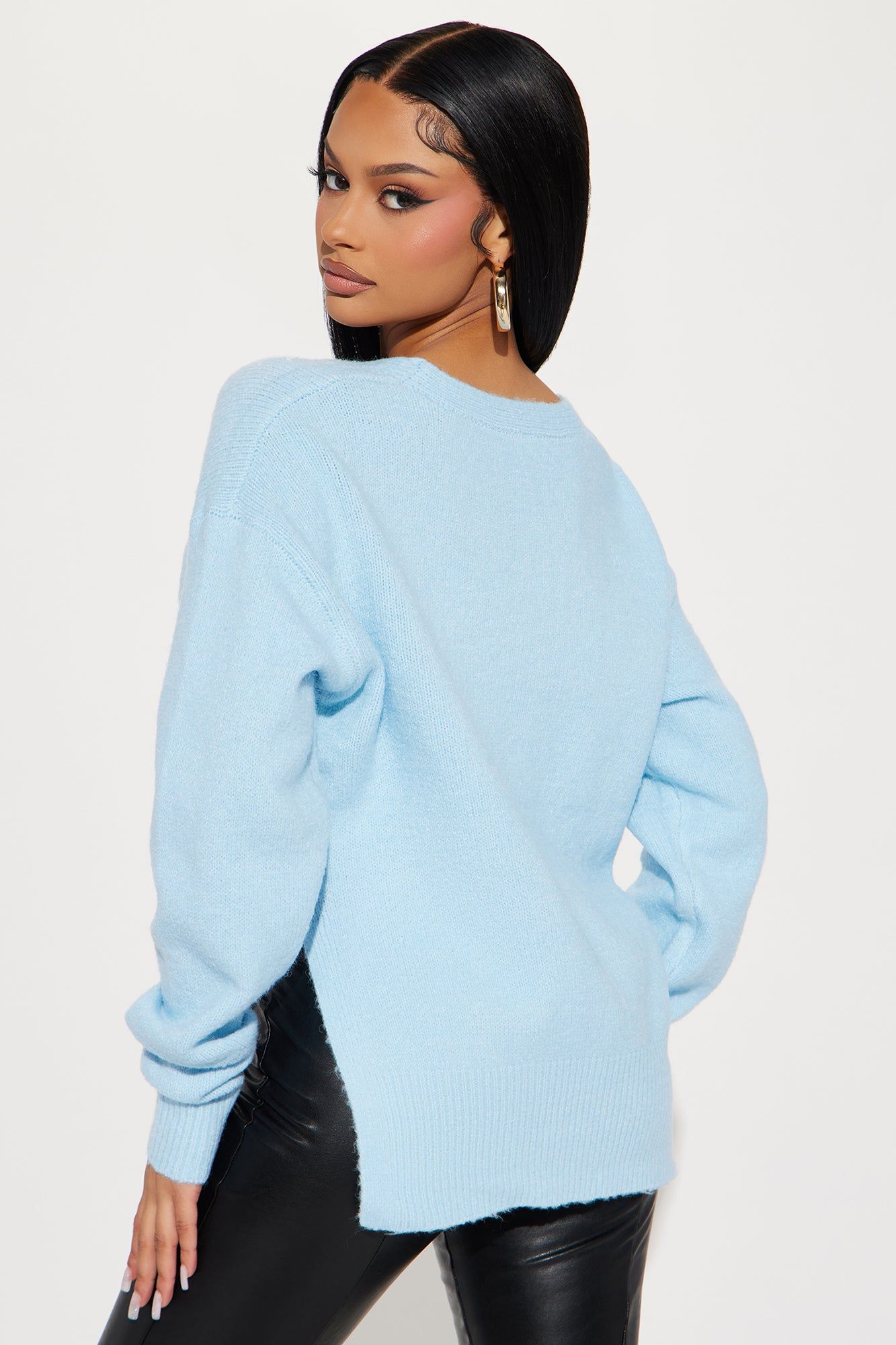 Lazy Days Sweater - Blue sold by Fashion Nova product image thumbnail 3